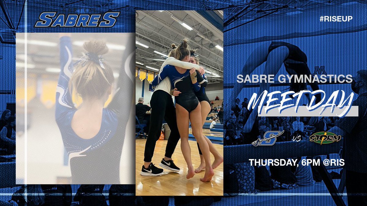 _SHSgymnastics's tweet photo. It’s finally here!!! Come support the Sabre gymnasts tonight @6! 💙🤍⚔️

#riseup
#findyourfire 
#🍗day https://t.co/PoG4G0lkpG