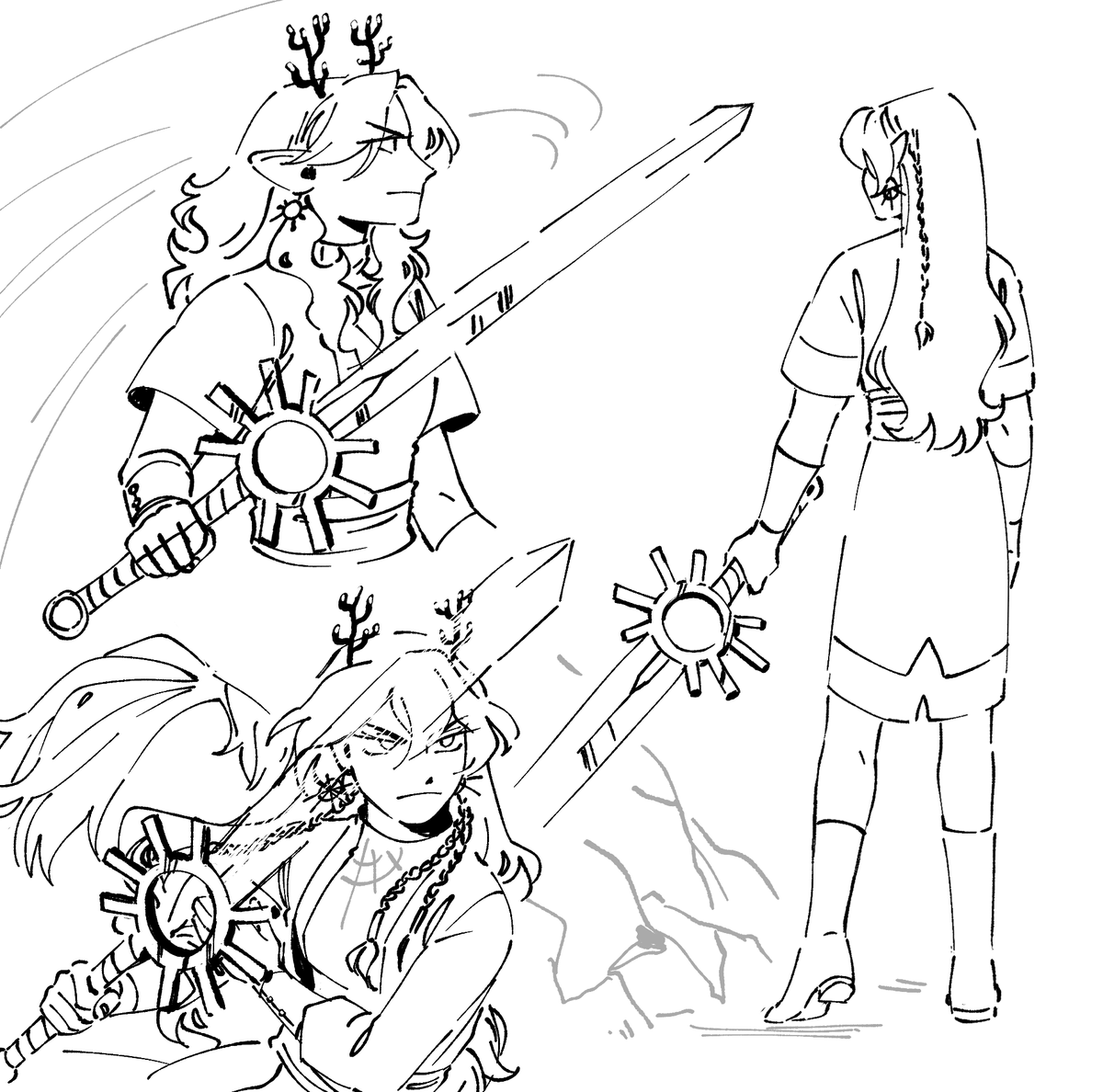 thyse and rhea! going through a bit of an art block these days haha 