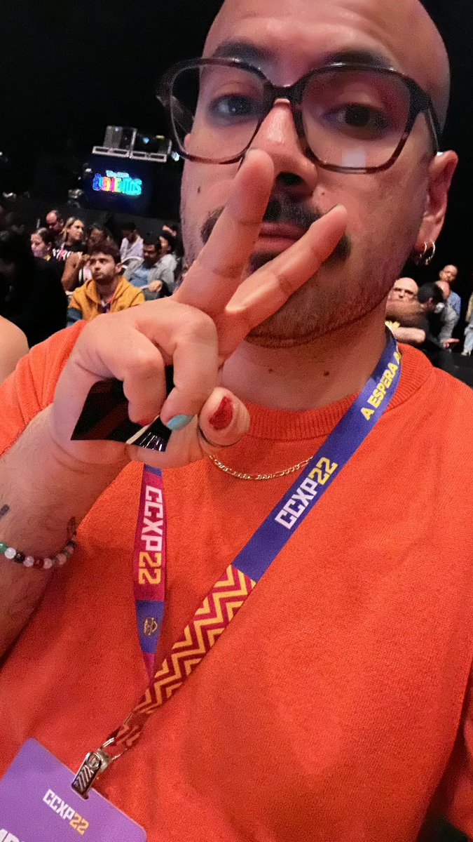 🤯 #CCXP2022 🇧🇷

Ya en las fauces de la #CCXP22. ¿Será que veremos cosas nuevas de #AvatarTheWayOfWater o #Elemental de <a href="/Pixar/">Pixar</a>? ¿Qué creen que nos adelante <a href="/MarvelStudios/">Marvel Studios</a>? Lo que es seguro es que vamos a fanear al <a href="/TenochHuerta/">Tenoch Huerta Mejía</a> en el panel de #Marvel 🇲🇽 💥