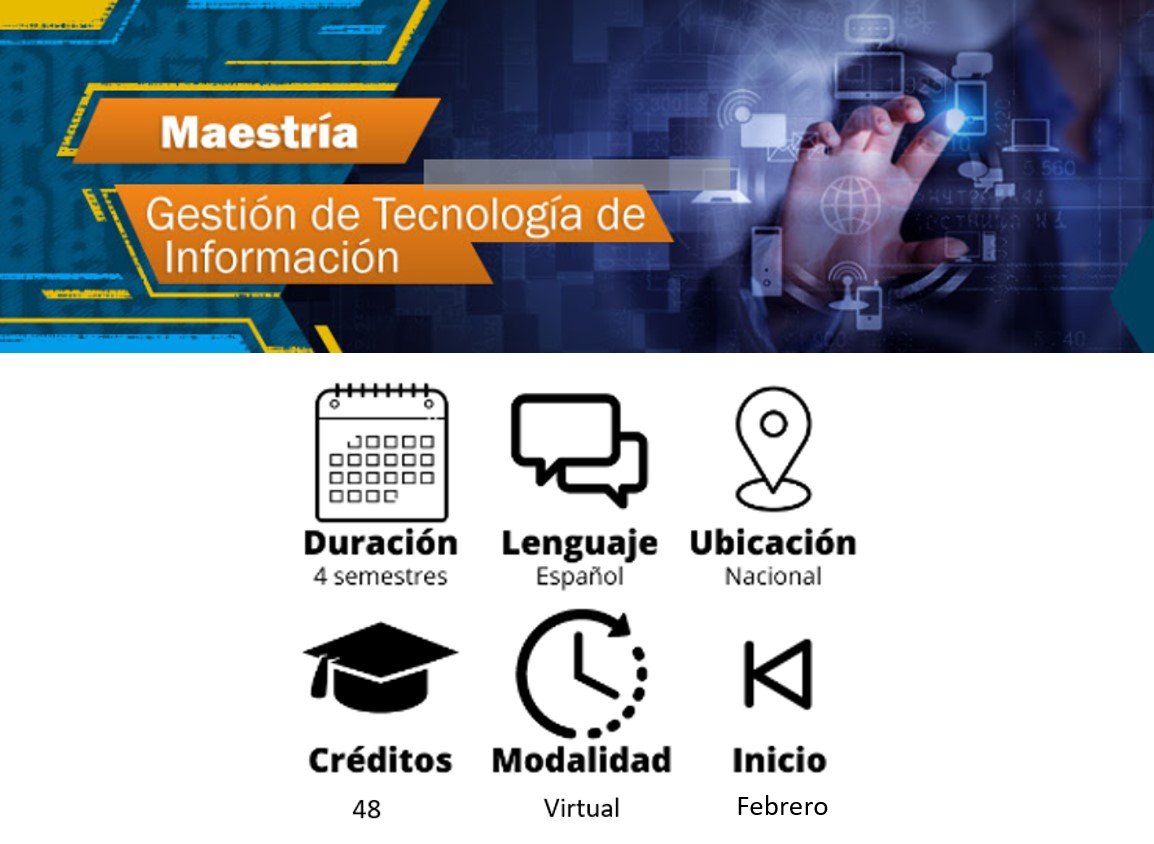 noticias-mgti (@mgtinoticias) on Twitter photo ¿Estás listo para iniciar un posgrado?
La Maestría en Gestión de Tecnología de Información de la <a href="/UniversidadUNAD/">Universidad UNAD</a> te espera!!!
Formación 100% Virtual
estudios.unad.edu.co/maestria-en-ge…
Matrículas abiertas hasta el 20 de enero 2023 ¿Estás listo para iniciar un posgrado?
La Maestría en Gestión de Tecnología de Información de la <a href="/UniversidadUNAD/">Universidad UNAD</a> te espera!!!
Formación 100% Virtual
estudios.unad.edu.co/maestria-en-ge…
Matrículas abiertas hasta el 20 de enero 2023