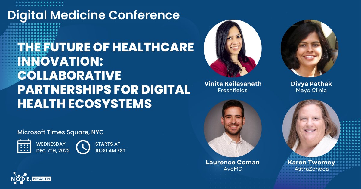 Proud to be speaking on behalf of <a href="/avocadodoc/">AVO</a> at #DMC22 &amp; support bringing innovation and evidence-based solutions to #healthcare #digmedevidence: bit.ly/Nodehealth2022