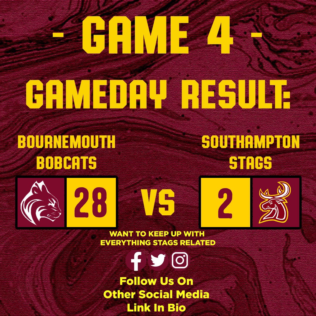 Was a tough match for the Stags last week as we are now 1-3, as we head into our 5th match of the season. More info on this weeks match to be released tomorrow.