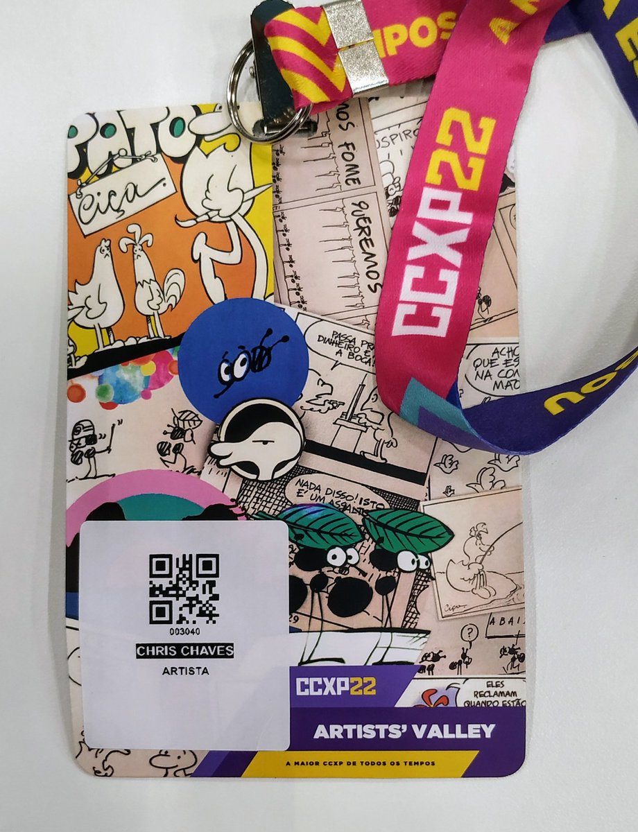 Artista representante do <a href="/profeciacomics/">Profecia Comics</a> no Artists' Valley da <a href="/ccxpoficial/">CCXP</a> 22 #chrischavesart #profeciacomics #CCXP22