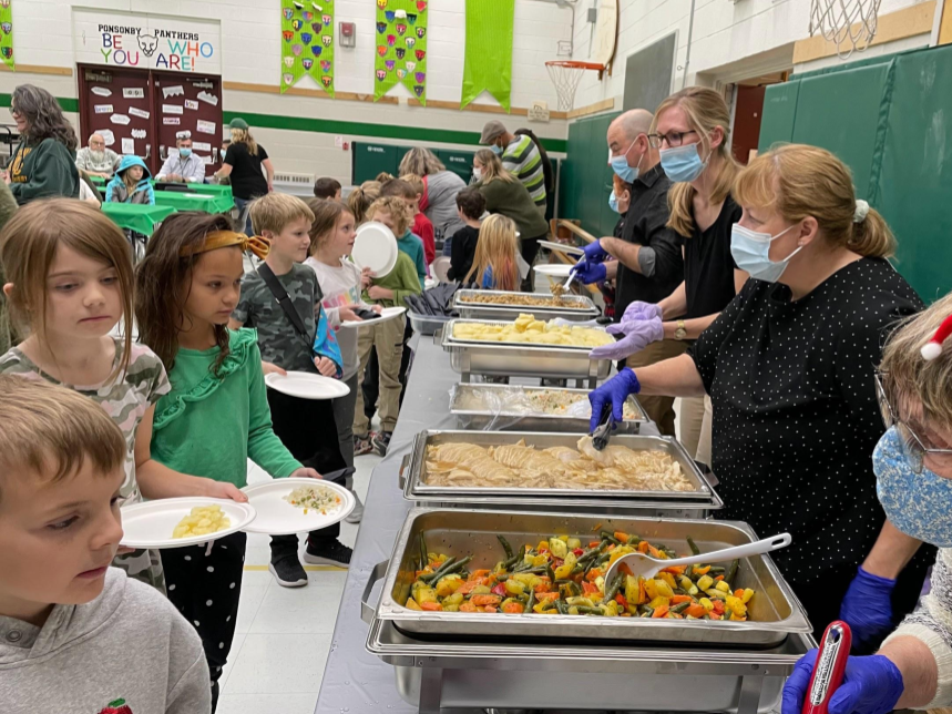 ugdsb's tweet photo. On Wednesday, Ponsonby Public School held it's 45th annual community luncheon - this year with a new name, The Panther Feast! https://t.co/LrJVaFykS9 @PonsonbyPs @DirectorUGDSB @RalfMesenbrink #UGCommunity https://t.co/XhDIxrDNw4