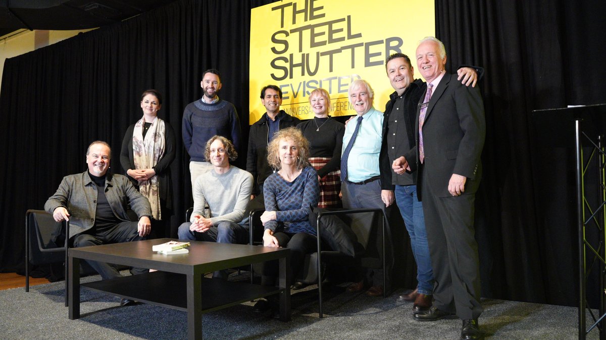 WeArePeaceFire's tweet photo. And with that, #TheSteelShutterRevisited #50thanniversary conference comes to a close. Thank you to our speakers, panelists, audience @europahotelbelfast @nine874 but most of all to #carlrogers Dr Pat Rice and men &amp; women of #belfast who's voices made the #thesteelshutter https://t.co/HstfflZLpH