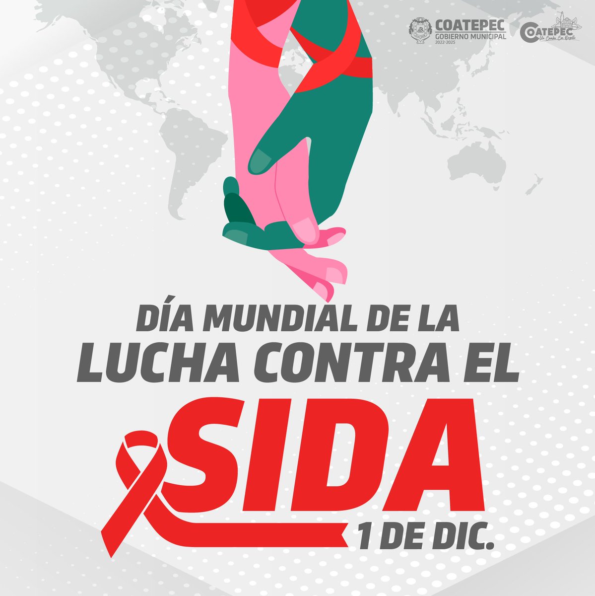 Hoy 1 de diciembre conmemoramos el Día Internacional de la lucha contra el SIDA, tomando conciencia como sociedad sobre los estigmas y actos discriminatorios que se asocian al VIH y de esta manera ponerles fin.