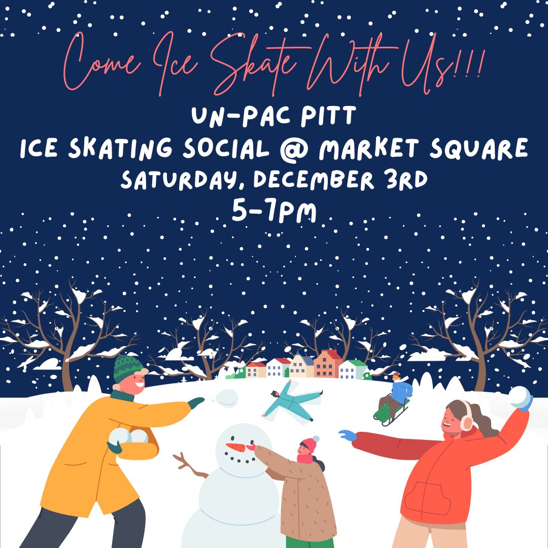 UnPACPitt's tweet photo. Come join us for an ice skating social in Market Square on Saturday! #UnPAC https://t.co/g6D1JKohBm