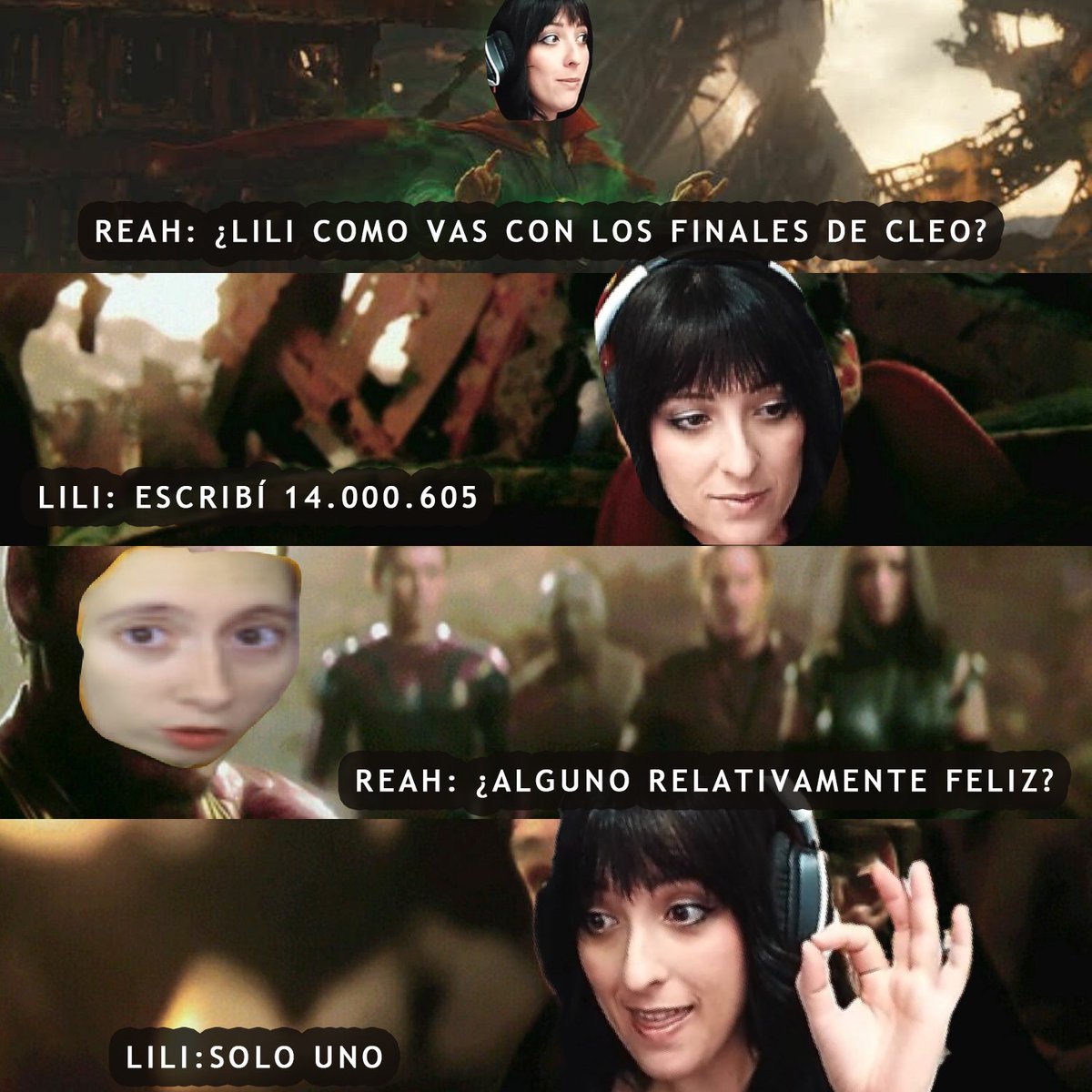 ollyspocket's tweet photo. Buena suerte @LadyReahOfi creo que @LiliCross_  viene fuerte para mañana #ADOM #ADOMPartidaFinal 💛💔🤞🏻 https://t.co/uOnO0VBAfg