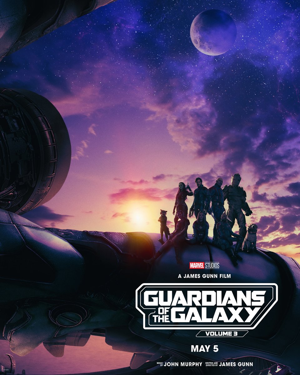 On May 5 we fulfill the promise; the completion of the trilogy; the end of an era. The last ride. We are Groot. 🚀🦾💫⚔️🏹🌲🐶🪲💪 #VOL3 #GuardiansoftheGalaxyVol3