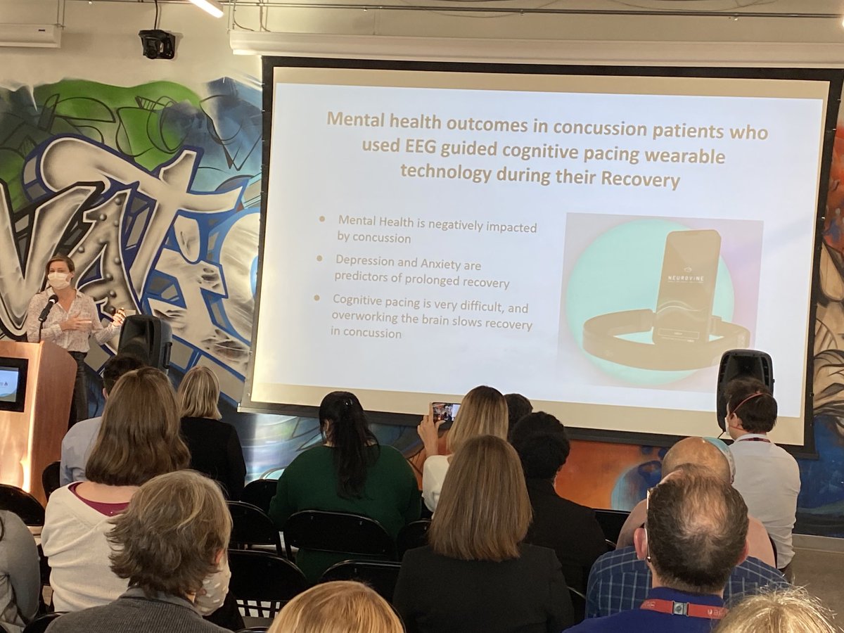 ⁦<a href="/neurovine_ai/">Neurovine</a>⁩ ⁦<a href="/Ashleigh_Neuro/">Ashleigh Kennedy</a>⁩ speaking about technology for cognitive pacing ⁦@bruyerecare⁩ research day