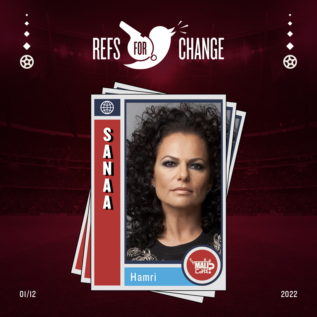 MALImaroc's tweet photo. 49’26” #CRC 0-1 #GER While the players are man-marking, @SanaaHamri, a Moroccan American film, television, and music video director is leaving her mark on Hollywood and the world.#CRCGER #GERCRC
#stephaniefrappart #RefsForChange #FIFAWorldCup #Qatar2022 @kasimf @Benguennak https://t.co/nqwZRjUIIE