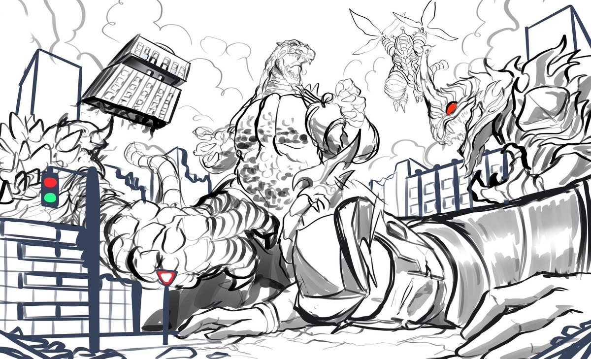 Another #gigabash wip Can't wait to play the new DLC with Godzilla