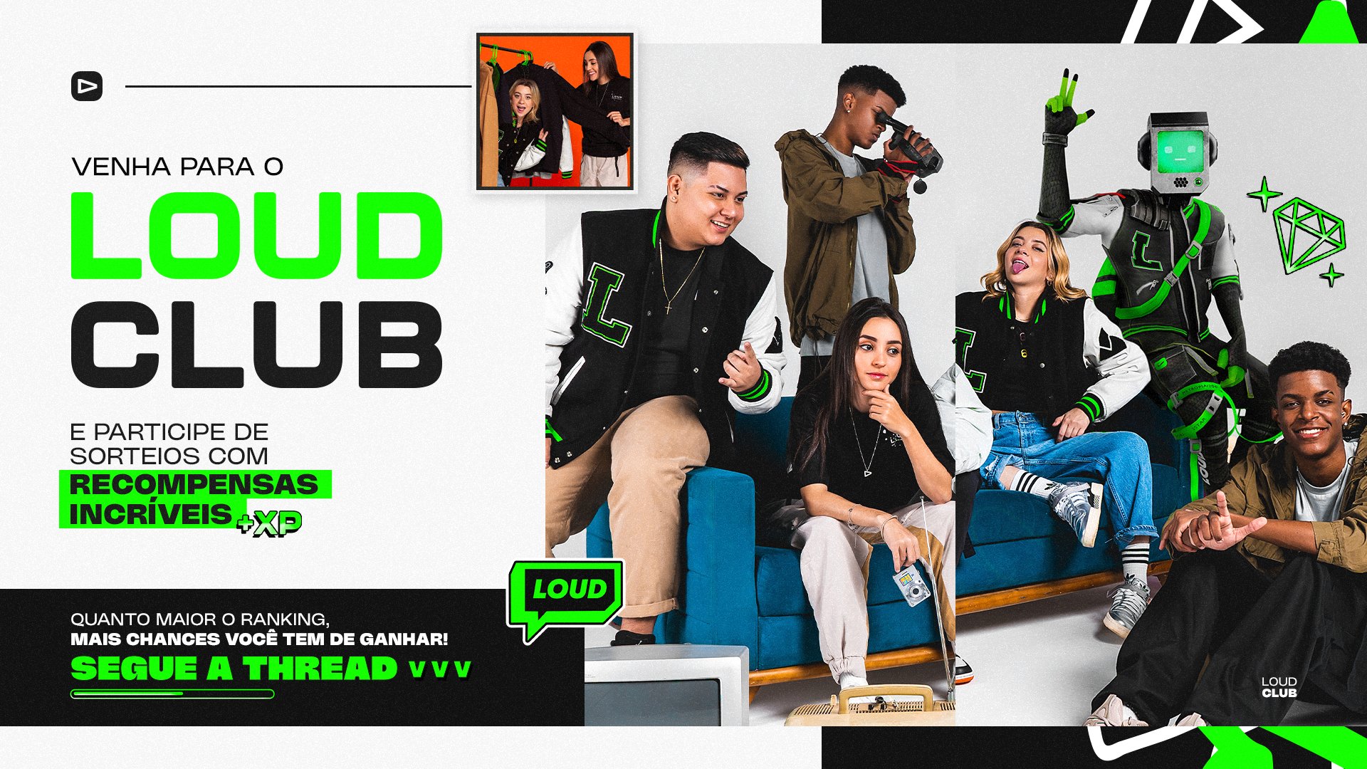 LOUD CLUB on X: Esse são os usuários que estão top 3 do ranking do LOUD  CLUB hoje. A meta é essa! 🚀 🔗   / X