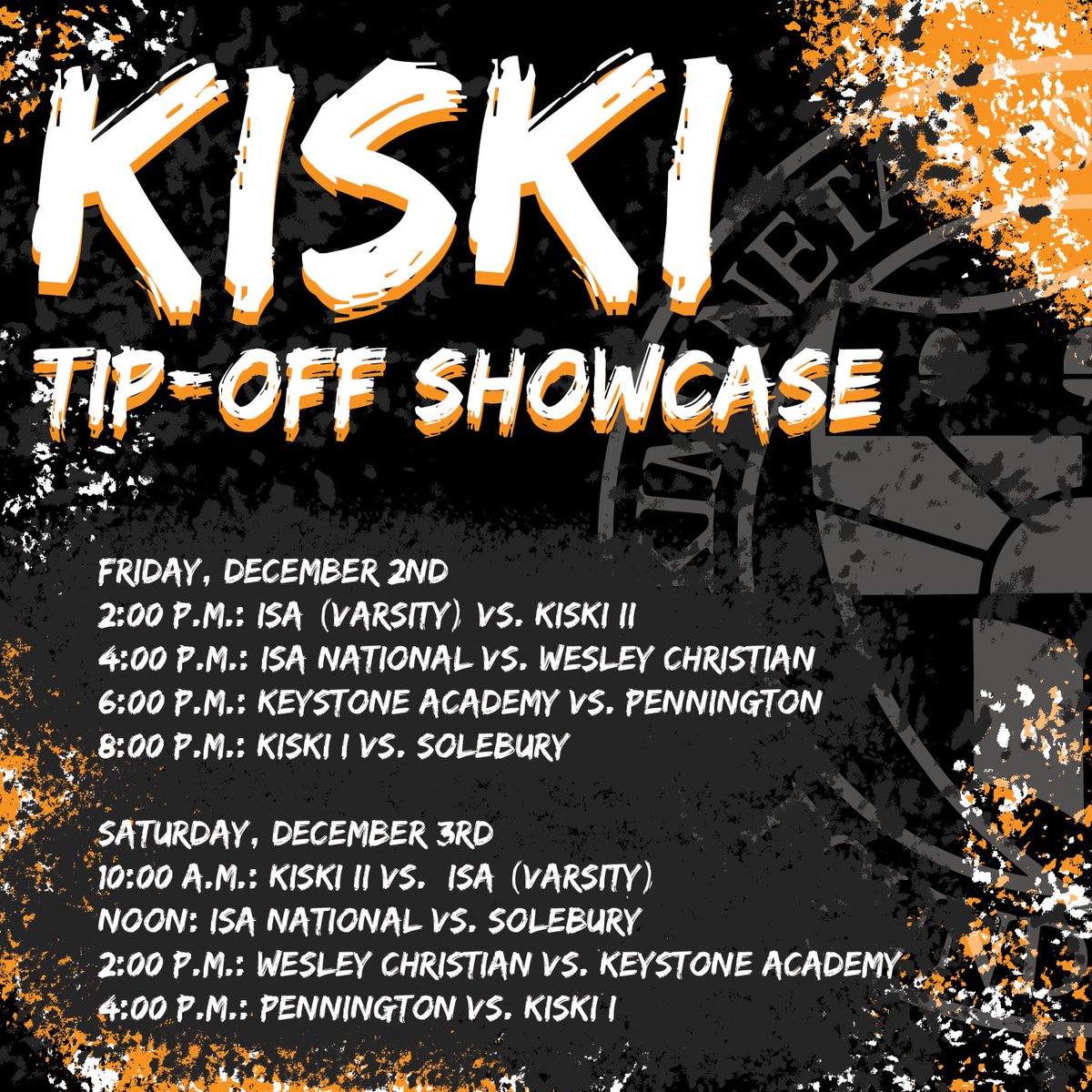 Excited to be hosting our annual Kiski School Tip-Off Showcase this weekend. Come out and support.
