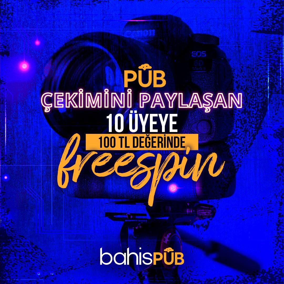🍻AKŞAM BİRASI PUB'DAN KAZANMASI SİZDEN🍻
📌1️⃣0️⃣Kişiye 1️⃣0️⃣0️⃣TL FreeSpin 🎰
📌1️⃣Bizi Takip Et.
📌2️⃣Bu Gönderiyi RT ve Beğen.
📌3️⃣5 Arkadaşını Etiketle.
📌4️⃣ Pub çekiminin ekran görüntüsünü yorumlarda bildir.
📌5️⃣BahisPub kullanıcı adını unutma.
  📲bit.ly/PubGuncel335