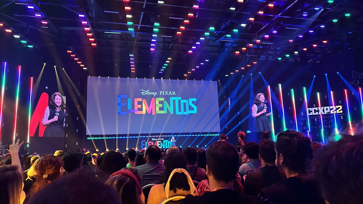 La productora Denise Ream arranca el segmento dedicado a <a href="/Pixar/">Pixar</a> en #CCXP2022 contando cómo #Elemental nació de la experiencia de su director Peter Sohn, cuya familia migró de Corea a Estados Unidos, adaptándose a una sociedad "elementalmente" distinta a sus orígenes | #CCXP22