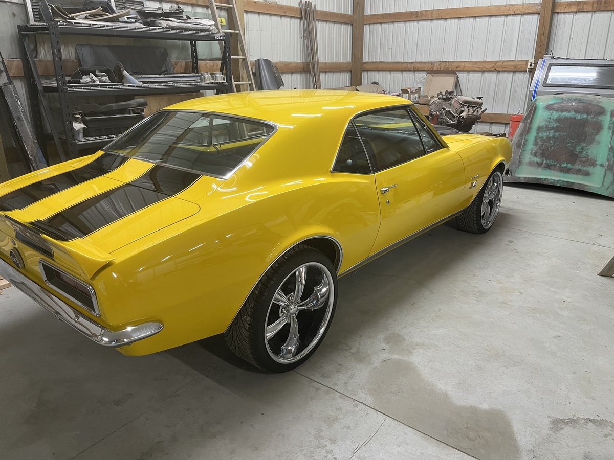 New arrival to the shop, 1967 SS396.  In for Vintage Air, brakes, and gauges. 

Not my color, but a nice ride nonetheless.