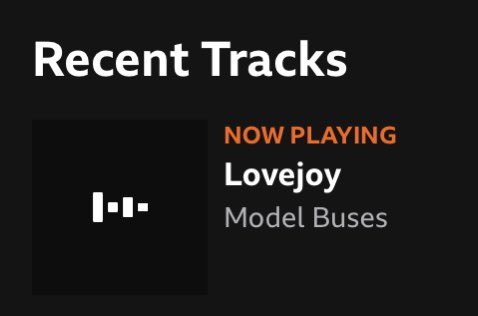 MODEL BUSSES IS BEING PLAYED ON BBC RADIO HOLY SHIT!!!!! #lovejoybbc