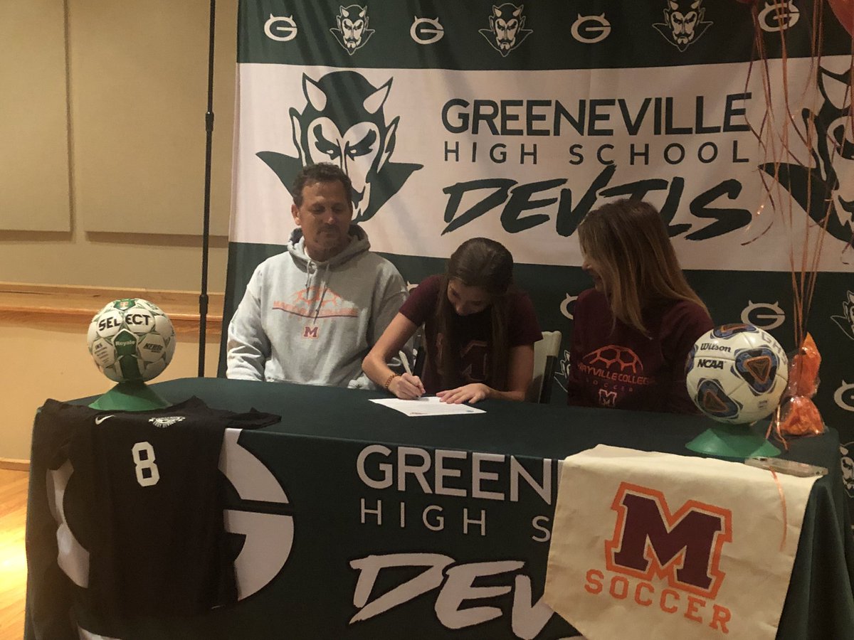 Congrats to Greeneville’s <a href="/Annemarie_k11/">Annemarie Konieczny</a> for signing to continue her education and soccer career at Maryville College. ⚽️