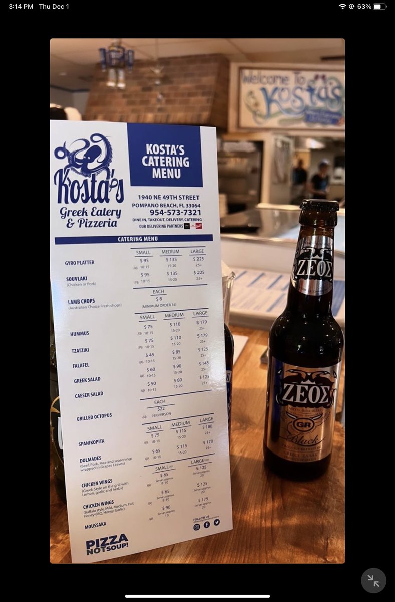 GreekEatery's tweet photo. It’s December 1st! The holiday season has arrived🎄

Hosting a party? Order from our catering menu! 

#pizza #yum #food #greekfood #kostasgreekeaterypizzeria #southfl #authenticgreekfood #takeout #deliveryservice #catering #trending https://t.co/x8OX7BEf27