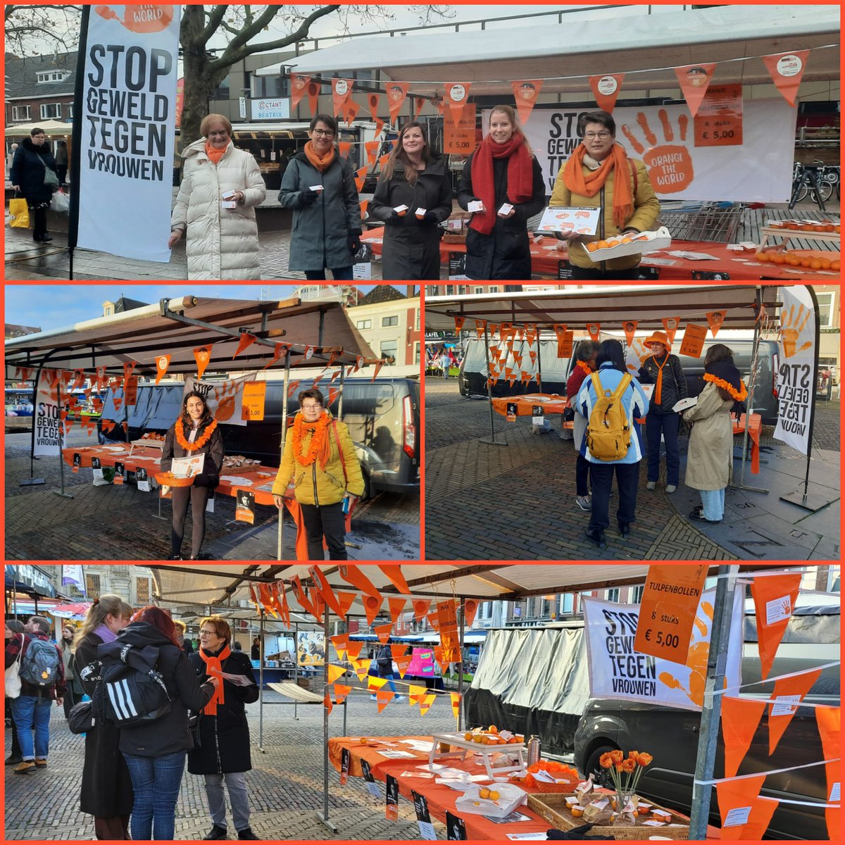 SoroptiDelft's tweet photo. Gisteren stonden we van 8.30-13.00 uur op de markt in #Pijnacker voor #OrangeTheWorld en vandaag van 8.00-16.00 uur in #Delft. Doel: #bekendheid en #bewustwording Veel goede gesprekken en mensen die de #medestander pledge tekenden op https://t.co/fsxYsTnKHE https://t.co/nY5S8CPREd