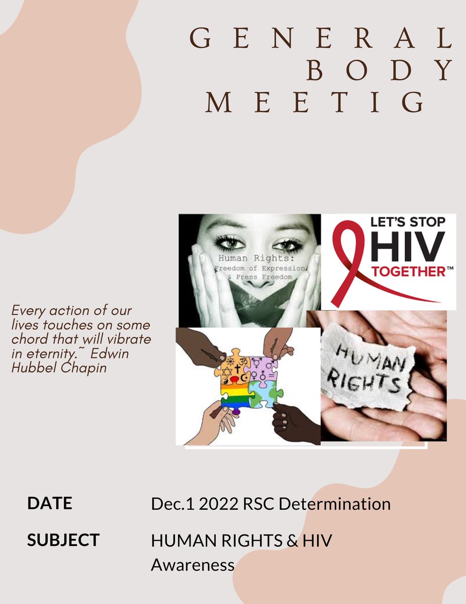 TODAYS THE DAY @ 6 COME JOIN OUR GENERAL BODY MEETING