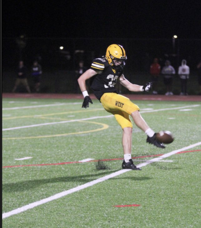 Congrats to Matt Cleland - 2nd Team All-League LB &amp; Hon. Mention Punter!
 
The dual honor speaks to Matt’s versatility as he contributes many ways. At LB he’s always a sure tackler &amp; at punter can flip the field but also a threat to take off &amp; run for big yards.
 
Great job Matt!
