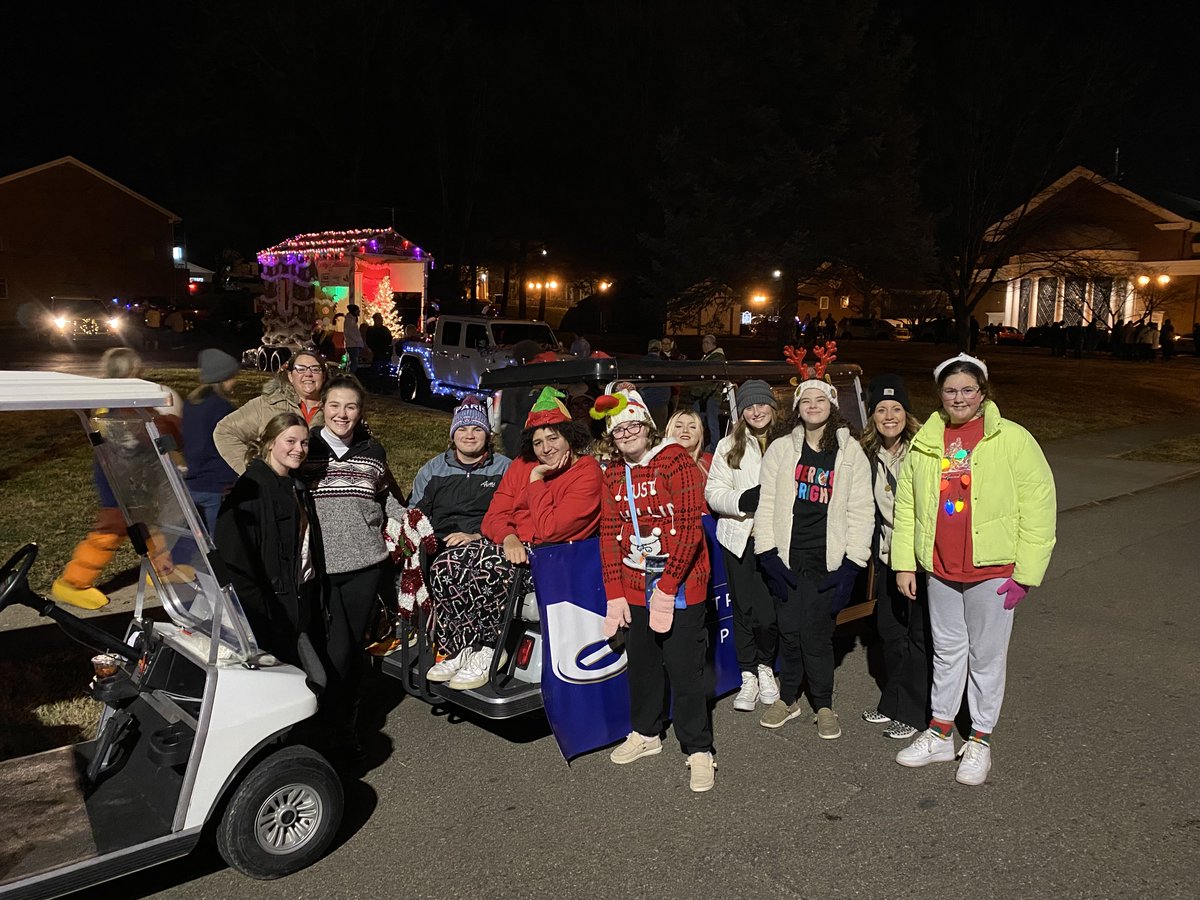ETCplays's tweet photo. The JTF cast had a blast riding in the Morristown Christmas parade tonight with Grand True Value Rentals! Thank you so much for a great evening! https://t.co/oecvkHrfhA