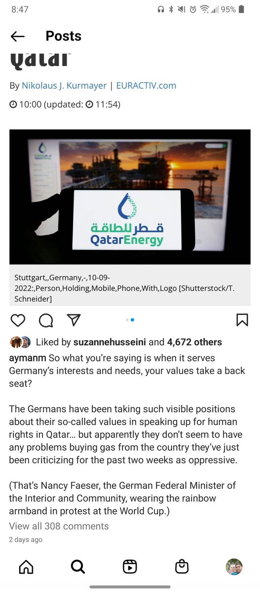 I am enjoying how @AymanM give u an example every morning about the. #European hypocrisy. All what #Germany + #UK did, is increasing the fear and hate against LGBTQ communities in the Arab world. I wonder if this is what they want?! #QatarWorldCup2022 #FIFAWorldCup #Qatar2022 https://t.co/FgJpDIz393