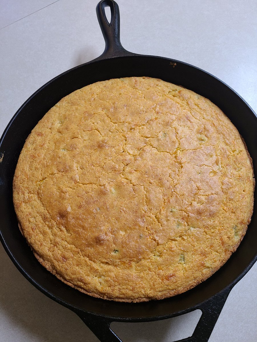 Officials4Life's tweet image. My Mexican cornbread. Just waiting for the chili to finish.