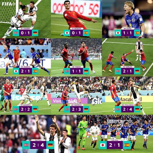 ICRM19's tweet photo. We hope today's drama has gotten you for more football dramas tomorrow! Join us for our thrilling prediction game! https://t.co/A0n8MJAemY

#groupE #outcomes #fifa2022 #fifaqatar2022 #worldcup2022 #worldcupqatar2022 https://t.co/olMv9yYUC1