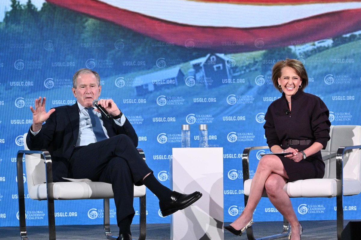 Looking back on 20 years ago at beginning of PEPFAR, President Bush: "We all decided to work together to solve big problems. And that's uniquely American... I'm here to say as loud and clear as I can: Congress must fund PEPFAR."