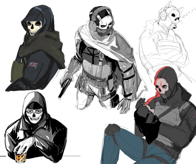 sketching this cutie~ #ghost #CoD 
