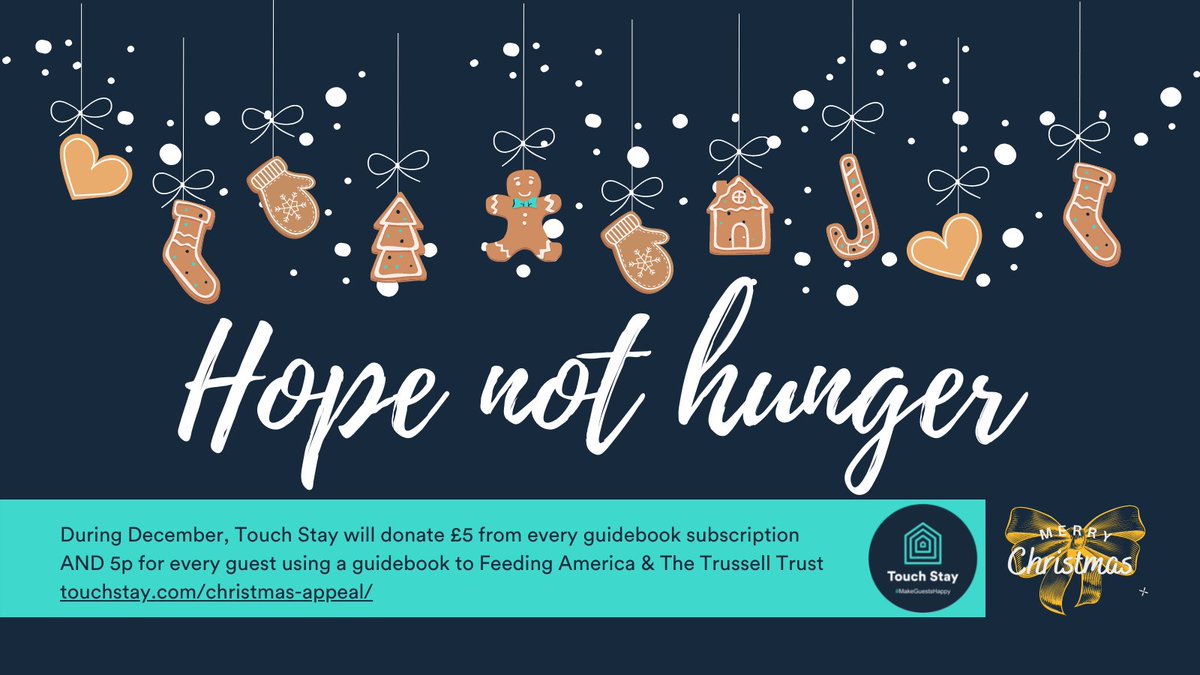 🎄Nobody should be left to go hungry in a world where we're fighting waste. But especially at Christmas time and during the coldest months of the year. 

Join us this month in offering hope to fight hunger with every guide created and opened. 

Learn more touchstay.com/christmas-appe…