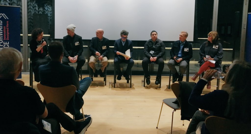 At <a href="/DesignForwardSD/">Design Forward</a>'s 2023-2024 #DesignAmbassador event for <a href="/wdc2024/">World Design Capital - San Diego Tijuana 2024</a> panel with <a href="/BurnhamCenterSD/">Burnham Center for Community Advancement</a>, <a href="/DesignLabUCSD/">The Design Lab</a>, <a href="/helloenigma/">enigmacreative</a>, <a href="/delamora_carlos/">Carlos de la Mora</a>, <a href="/tadsethparzen/">Tad Seth Parzen</a>,  <a href="/SedaEvis/">Seda Evis</a>, <a href="/1katalinasilva/">Katalina Silva</a> at <a href="/BalboaPark/">Balboa Park</a>'s @Mingei