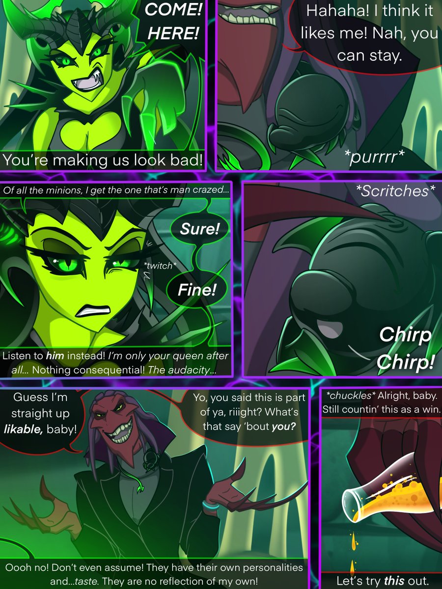 New #LoveSick page! 
Tsundere Phy is Tsundere 😂   #OsmosisJones #Thrax #comic #artistsontwitter #fancomic  #sequel  #art #webtoon #OsmosisJones2 #fanart #monstergirl #villains #MonsterBoyfriend #artistsontwitter