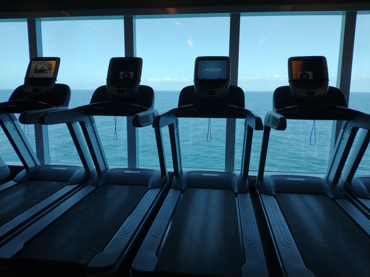FiHeroes's tweet photo. And we're back to every other machine open in the gym.
Hopefully they'll be able to get ahead of the spread before it becomes news worthy again. 🤞
#CruiseLife #Cruising #Covid #CovidIsntOver #CoverYourFace #Adbenture #Nomas #Cruise #TheNewNormal #Explore #Travel https://t.co/cfrSr5bxIG