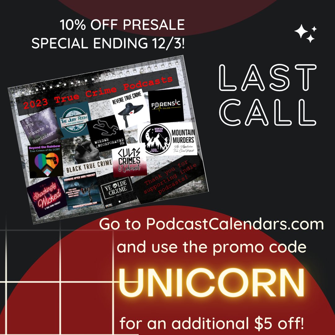 DarkcastNetwork's tweet photo. Help support Indie Podcasts, last day to pre-order is December 3rd!!!  @PodcastCalendar #podnation #podernfamily #indie #truecrime #dark #listen #podcastandchill #podcast #Orderonline https://t.co/Wgs1eWIgSH