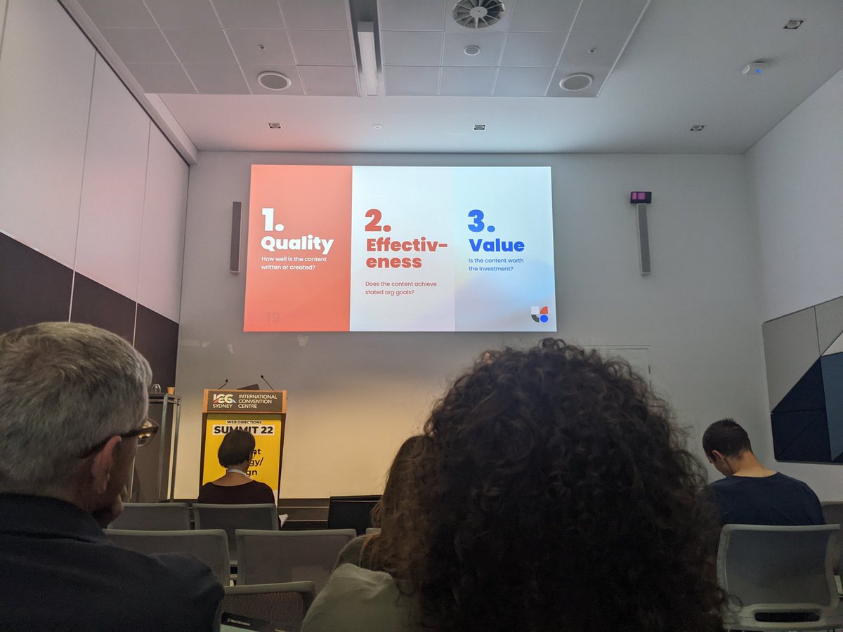 Simplify measurement through these 3 dimensions. Quality, Effectiveness &amp; Value. <a href="/EllenGeraghty/">Elle Geraghty Content Strategy</a> #summit22