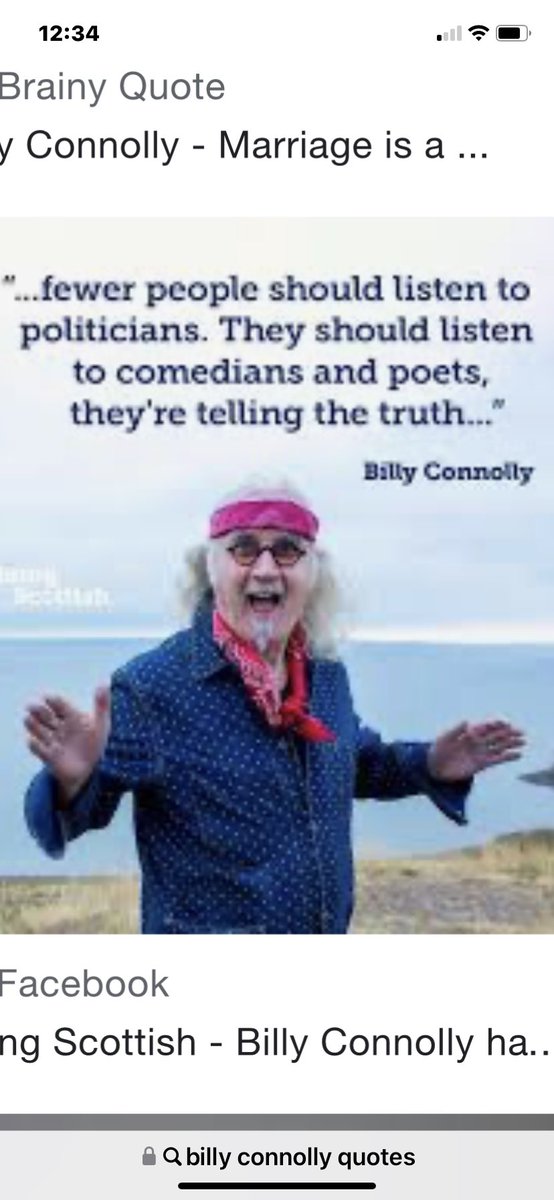 Billy Connolly is trending again, always need a deep breath before checking Whew