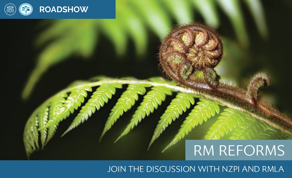 GET ON THE ROADSHOW TO REFORM – REGISTRATIONS NOW OPEN!

For full details including locations, dates &amp; times visit bit.ly/3tTzNHE

#NZplanning #NZPI #PlannersNZ #RMLA #RMreform #RoadShow #LiveStream #JoinTheDiscussion