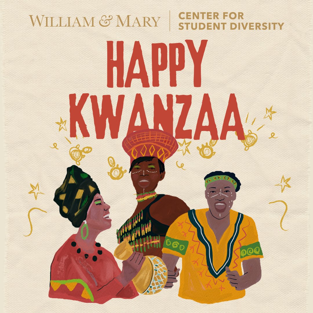 Happy Kwanzaa to all our students, faculty, and staff that celebrate! We hope your celebrations are joyous.