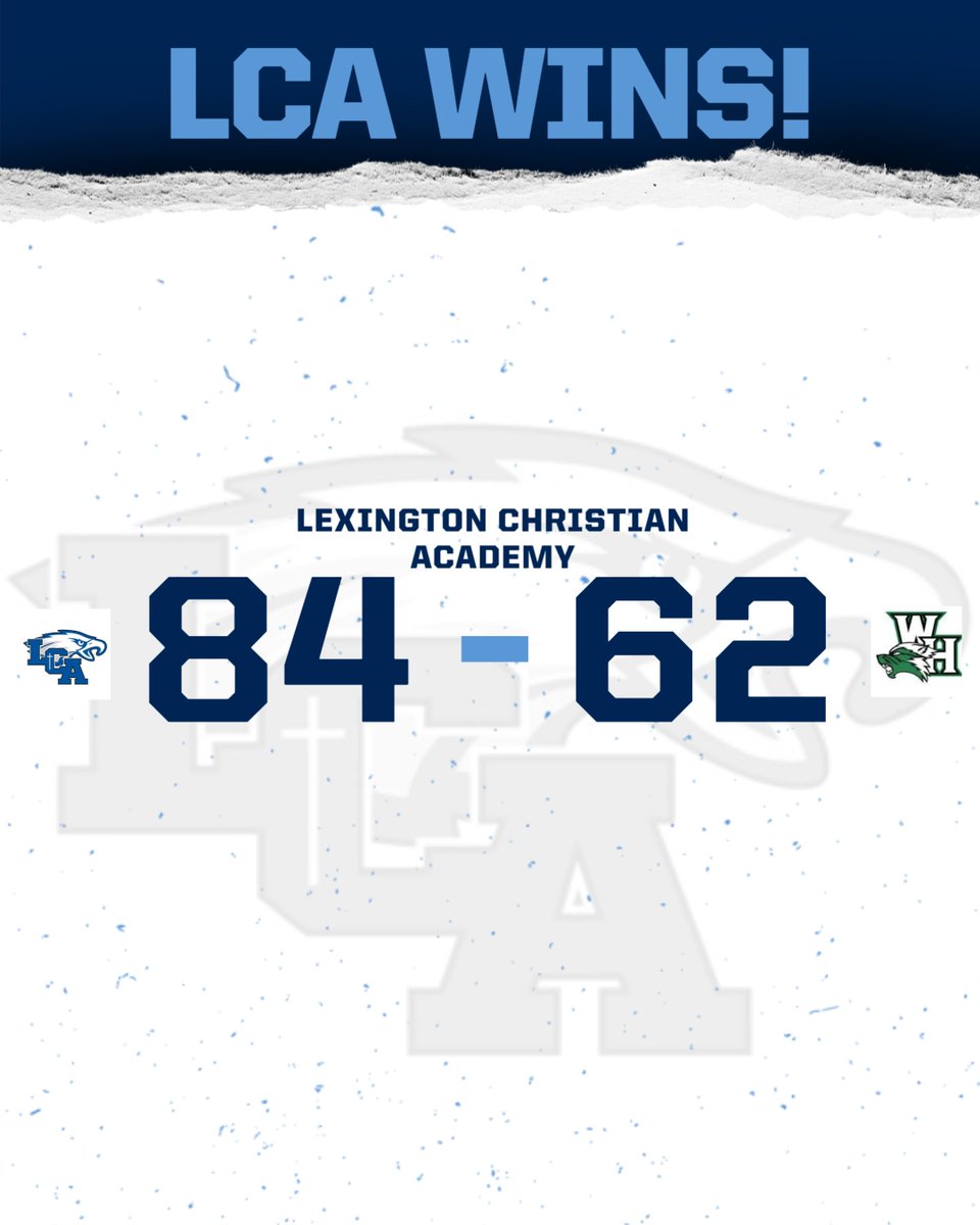 LCA starts the season 1-0 with a big win over Western Hills, with a 84-62 WIN!
