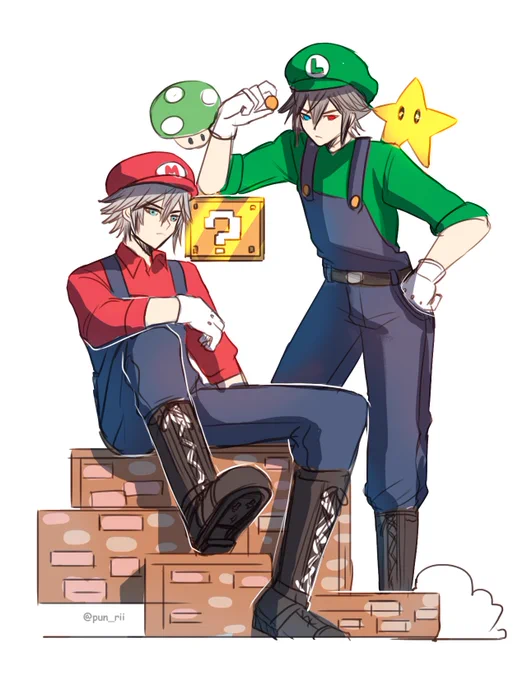 Mario x KH #kh #kingdomhearts #riku #yozore XD I'm so glad that 2 of them va in Mario movie together XDDDD 