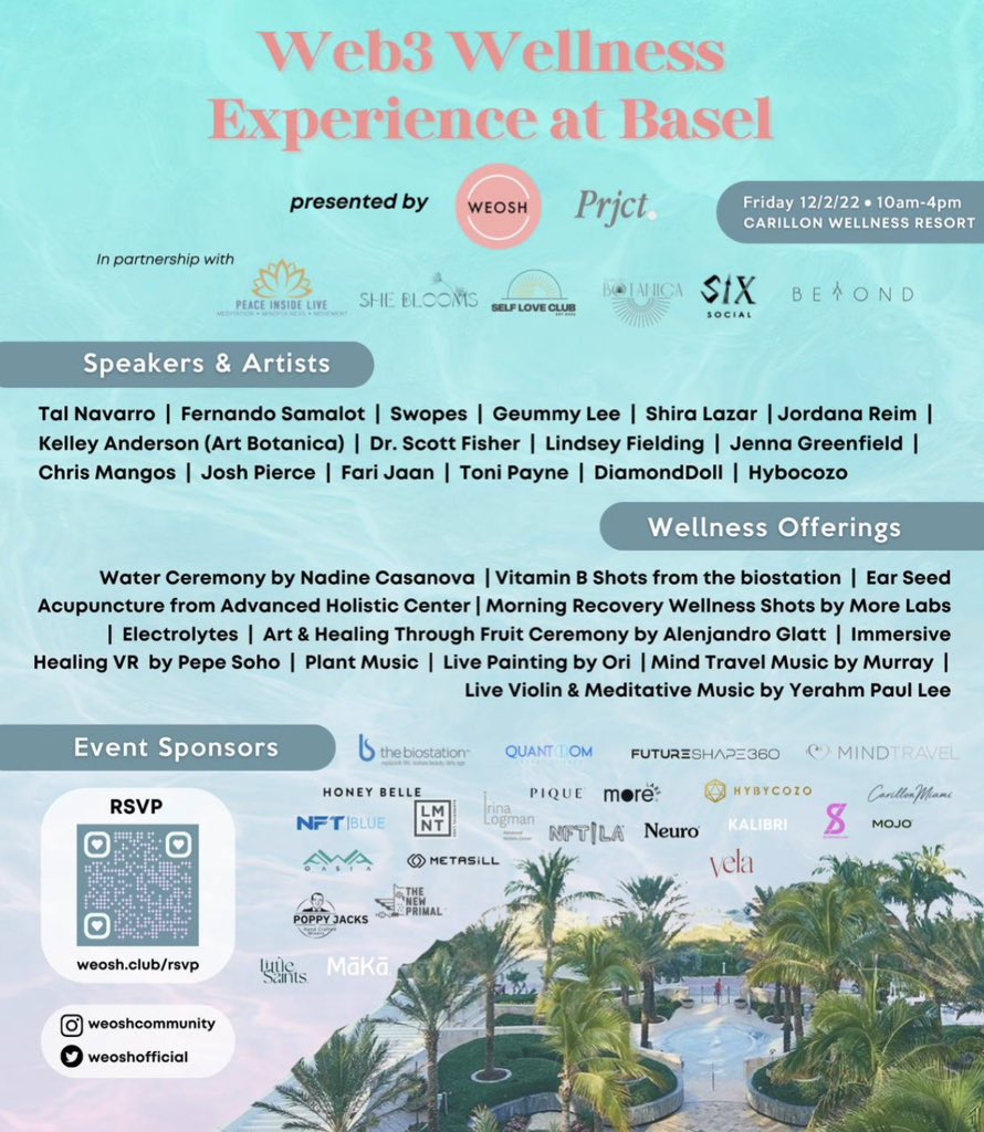 Need rest &amp; recovery? Come kick off the weekend with some relaxing wellness activations Friday morning✨