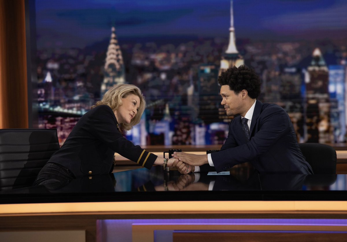 I had a wonderful talk with <a href="/Trevornoah/">Trevor Noah</a> on the <a href="/TheDailyShow/">The Daily Show</a> yesterday. See the whole segment here.  youtube.com/watch?v=lOMzEo…