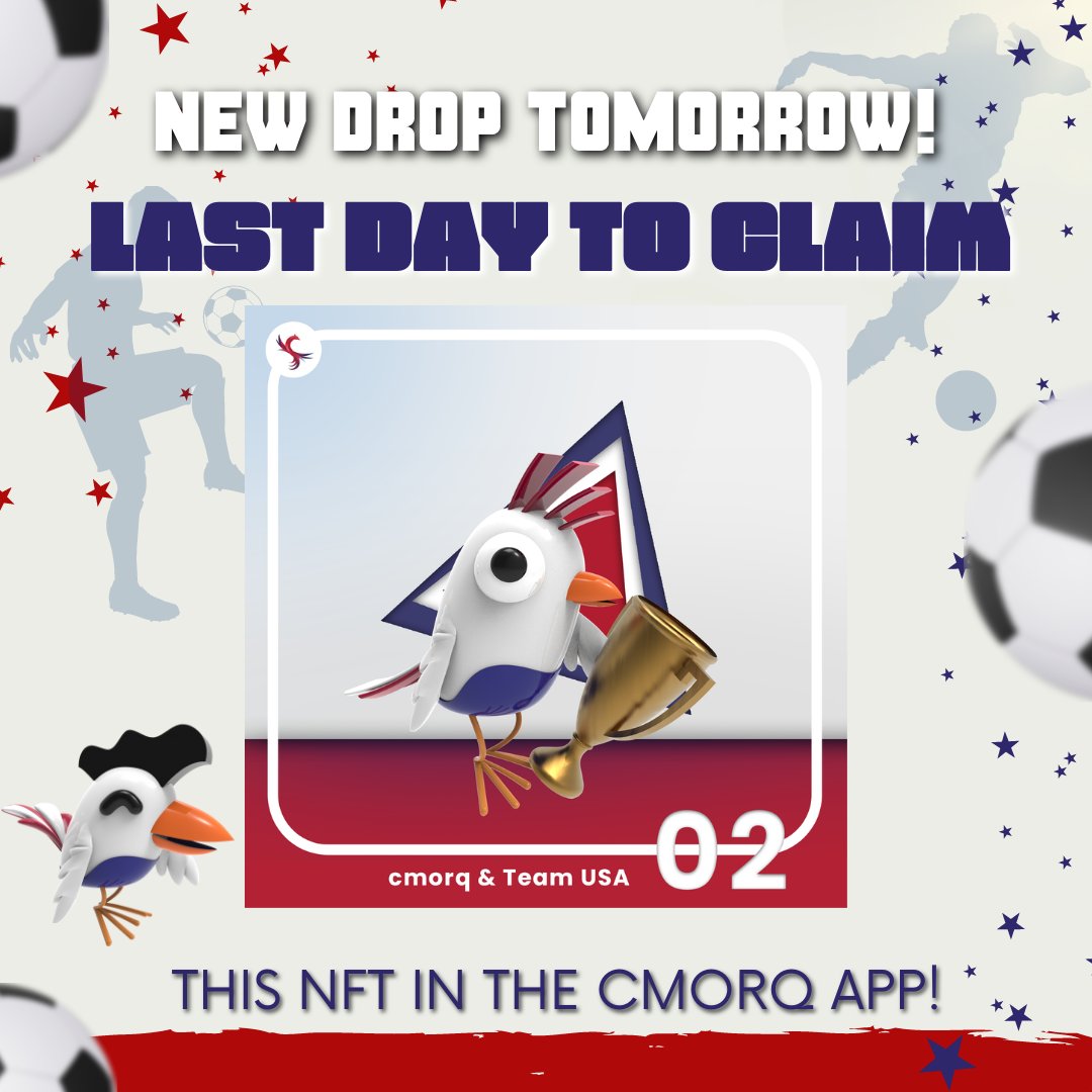 junta_app's tweet photo. Hurry up!⌛🏃 LAST DAY TO CLAIM THIS NFT IN THE CMORQ APP!

Don't miss the opportunity to collect  and create your own NFT collection 🔥

Art by @sara_nmt ❤️

#nft #nftcommunity #nftart #football #soccer #copa #cup #cup22 #qatar22 #fifa #soccerNFT #NFTgiveaway https://t.co/57TimoU9Ni