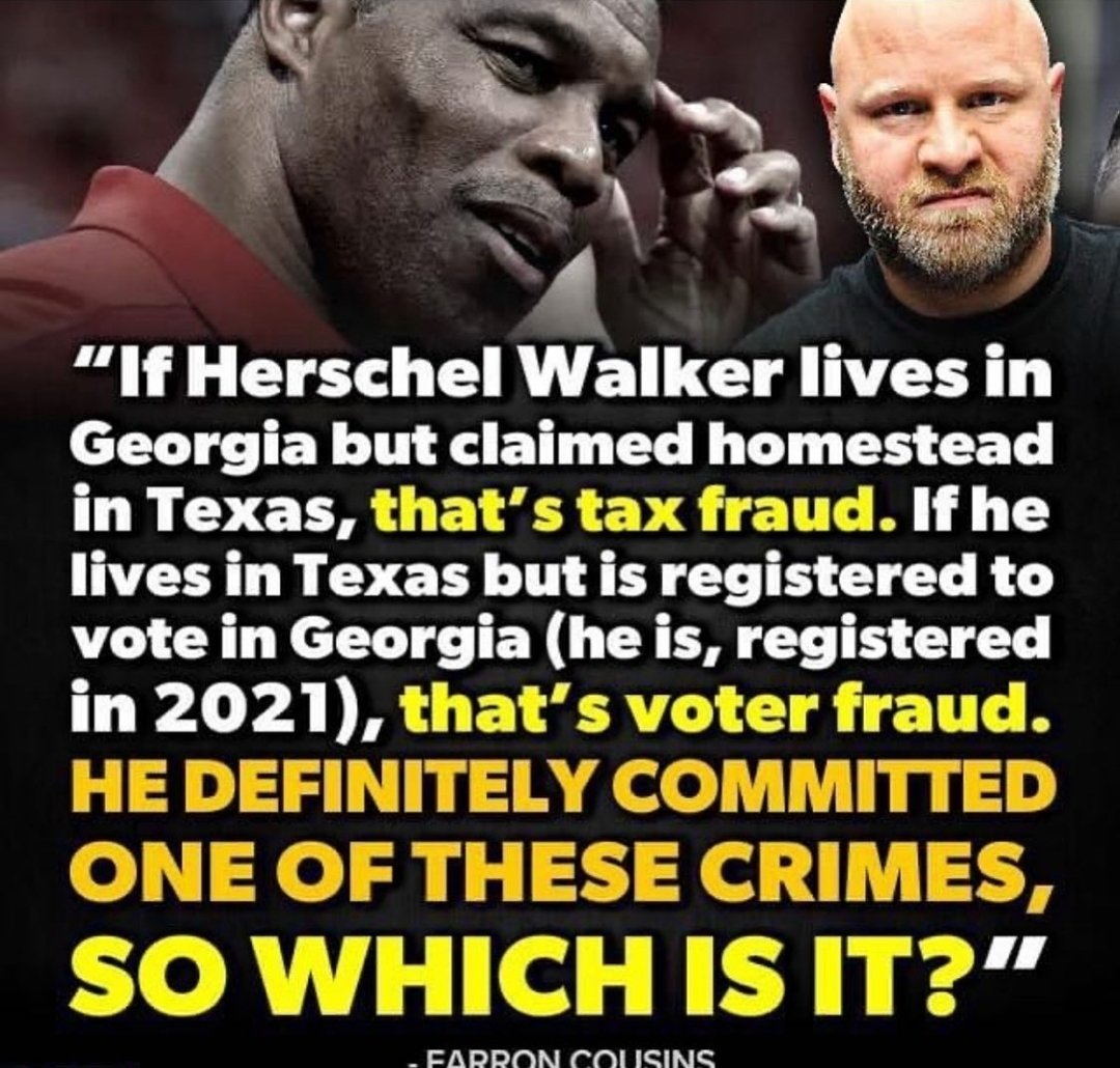 Hilltop__Leader's tweet photo. #WarnockForGA Georgia deserves a Senator who isn't truth challenged and a criminal. 💙💙💙 https://t.co/qZ7uMoIDPv