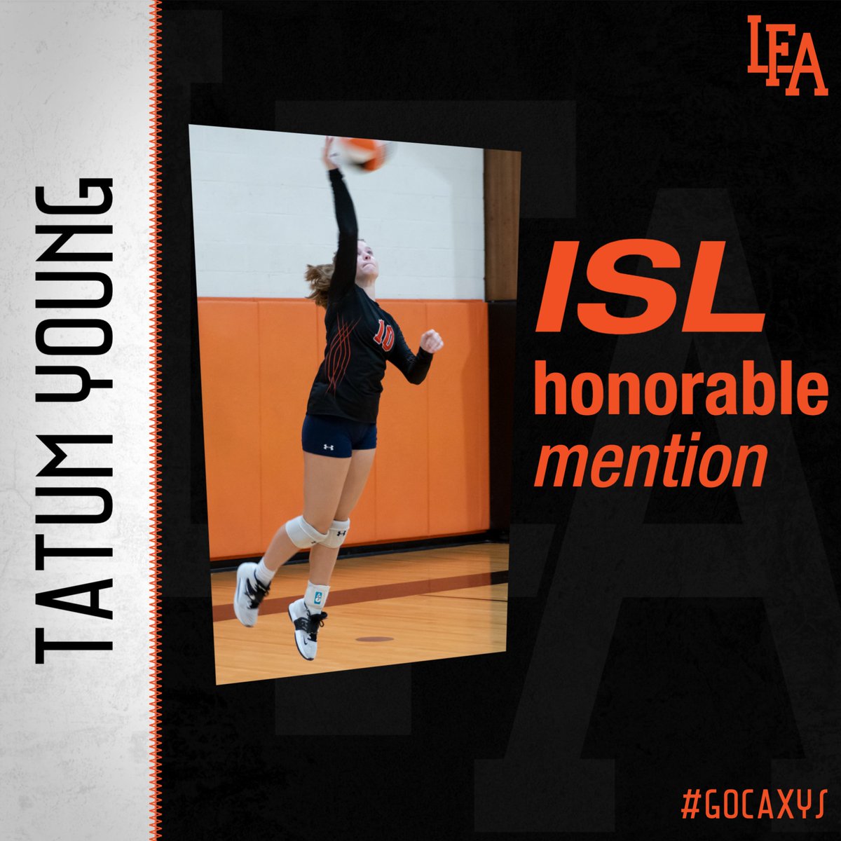 CaxysLFA's tweet photo. Congratulations to members of the varsity girls volleyball team on recent all-conference honors from the ISL! #GoCaxys🐸 https://t.co/DQmXxhvsS8