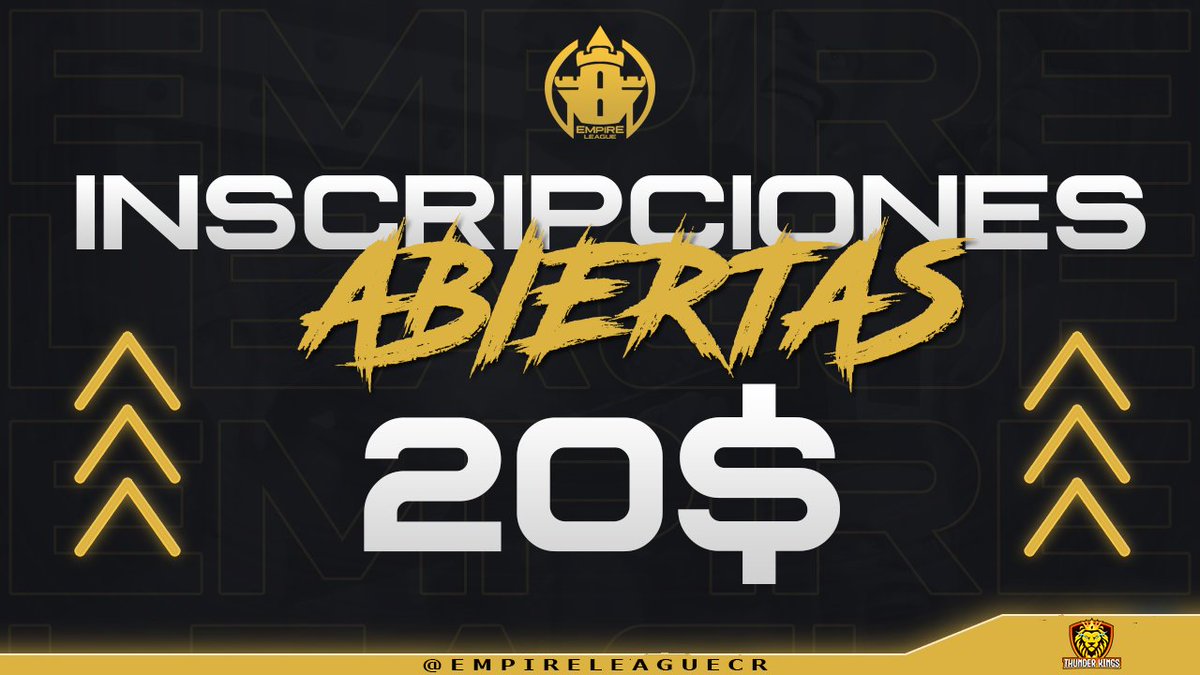 EmpireLeague™ (@empireleaguecr) on Twitter photo 𝐈𝐍𝐒𝐂𝐑𝐈𝐏𝐂𝐈𝐎𝐍𝐄𝐒 𝐀𝐁𝐈𝐄𝐑𝐓𝐀𝐒 #ChristmasEdition🎄
Ustedes nos lo pidieron, aquí os lo traemos!🔥
☑️Requisitos
✅Seguirnos
✅Seguir a <a href="/ThunderKingscr/">Thunder Kings</a>
✅Seguir a <a href="/SparkyTlo/">TK Sparky CR</a>
✅Dar❤️y🔄al tweet
✅@ 5 equipos
✅Obtener 7🔄
⛔️Cierre de inscripciones 6/12⛔️
⏬⏬ 𝐈𝐍𝐒𝐂𝐑𝐈𝐏𝐂𝐈𝐎𝐍𝐄𝐒 𝐀𝐁𝐈𝐄𝐑𝐓𝐀𝐒 #ChristmasEdition🎄
Ustedes nos lo pidieron, aquí os lo traemos!🔥
☑️Requisitos
✅Seguirnos
✅Seguir a <a href="/ThunderKingscr/">Thunder Kings</a>
✅Seguir a <a href="/SparkyTlo/">TK Sparky CR</a>
✅Dar❤️y🔄al tweet
✅@ 5 equipos
✅Obtener 7🔄
⛔️Cierre de inscripciones 6/12⛔️
⏬⏬